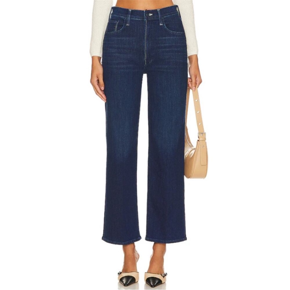 MOTHER Women's Blue Ankle & Cropped Jeans
